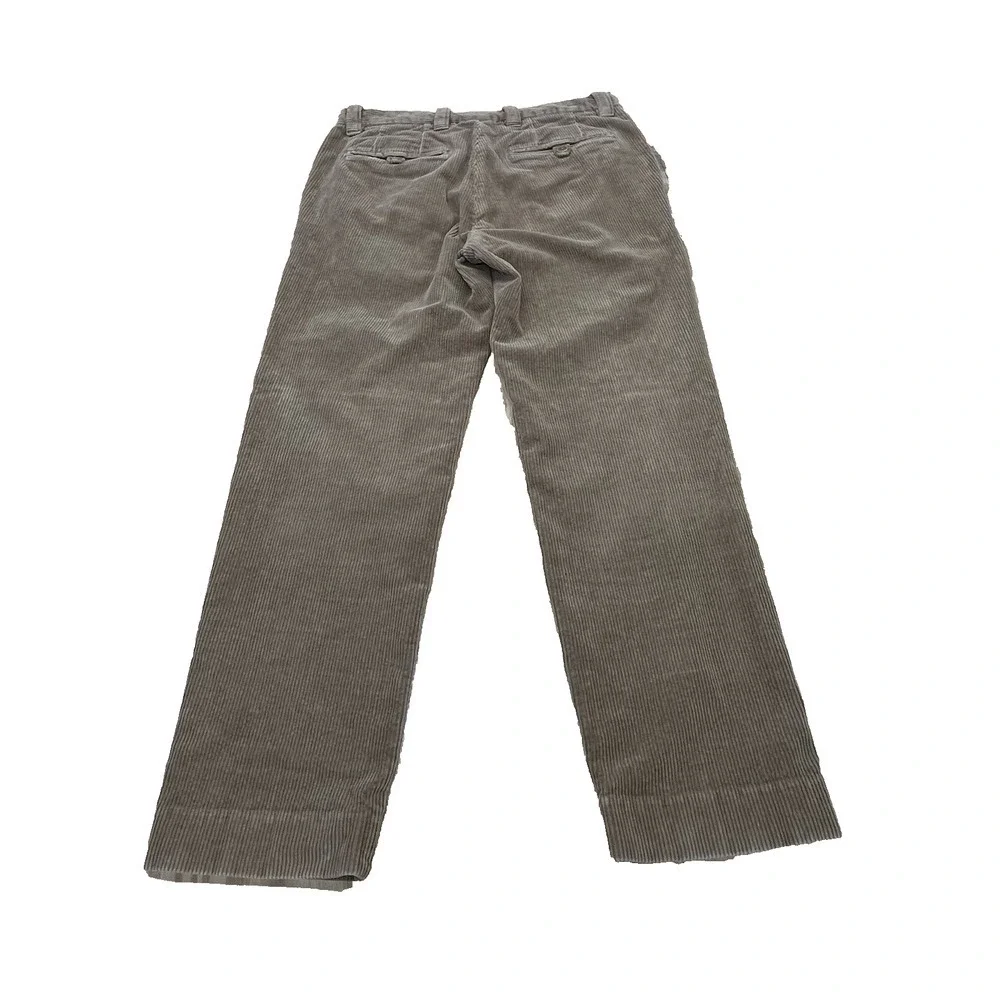Brooks Brothers Clark Fit Corduroy Pants Mens 32X30 (32X28) Beige Stretch Casual